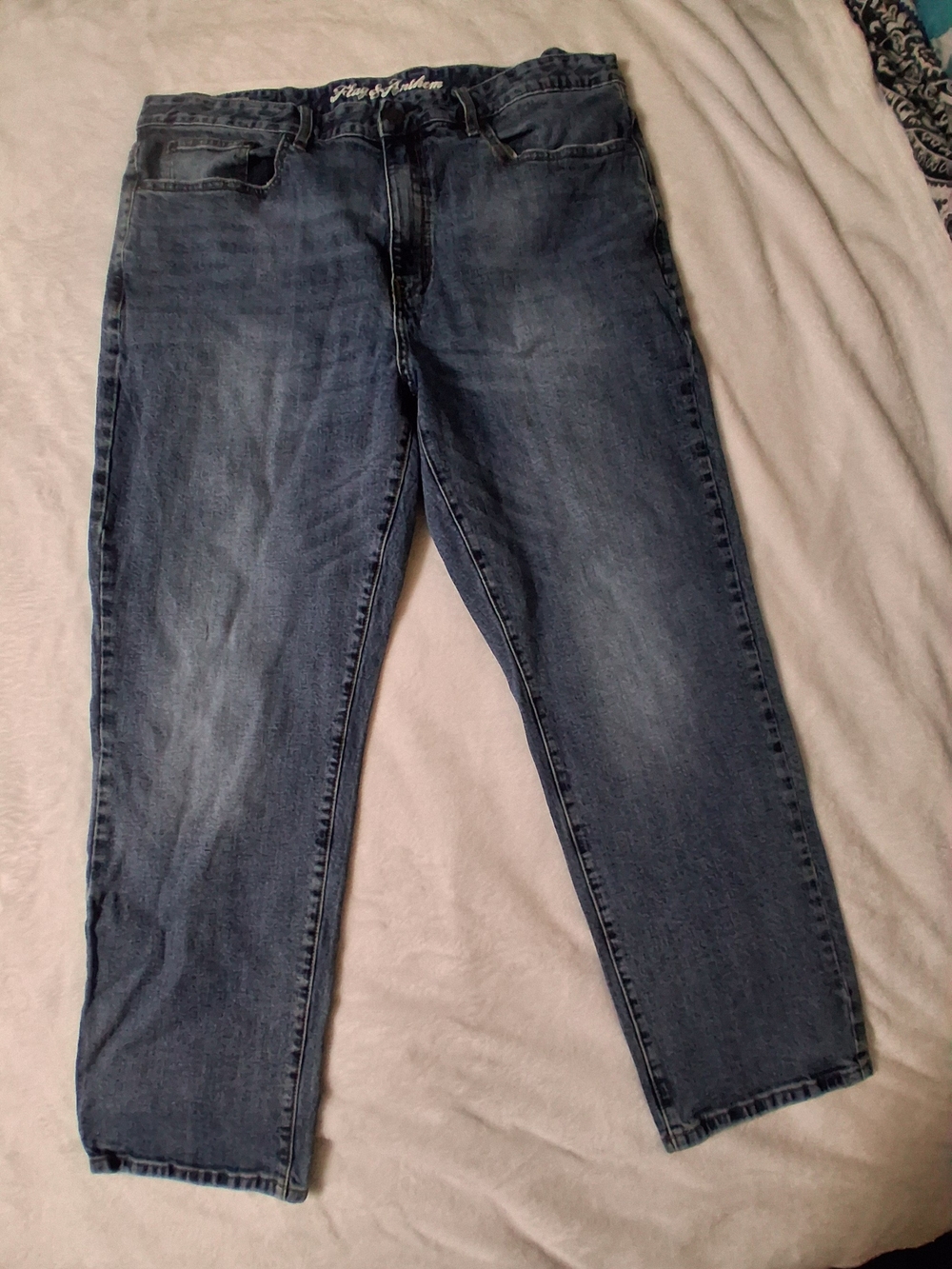 Flag & Anthem Men's 38x30 Medium Wash Slim Straight Denim Jeans